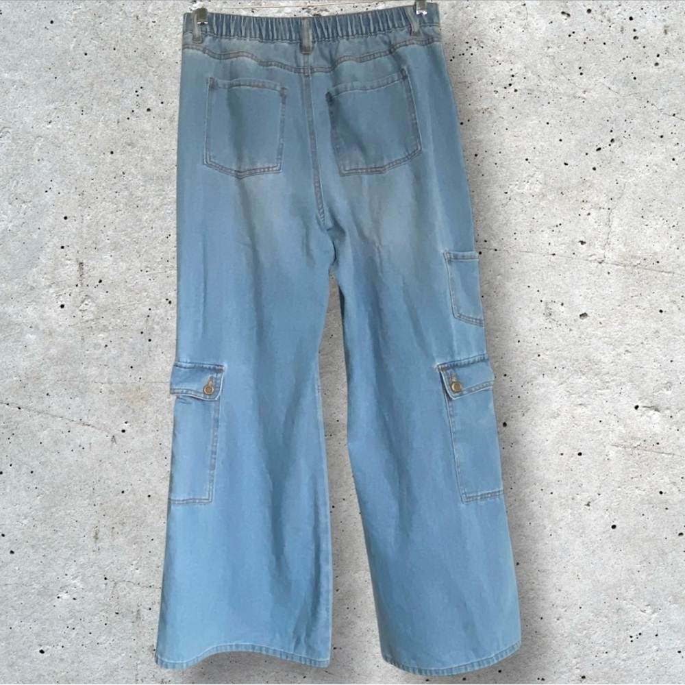 🌹2 x HOST PICK🌹 One 5 One Wide Leg Cargo Jeans - Picture 3 of 10